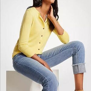Ann Taylor - Medium (8-10) Yellow Ann Cardigan $70